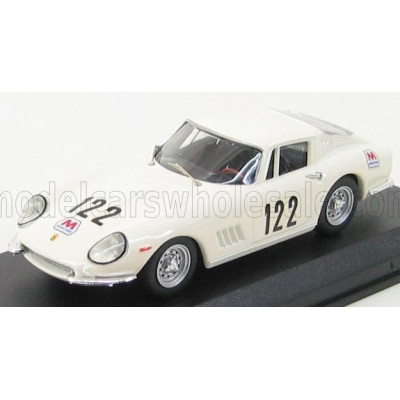 BEST MODEL FERRARI 275 GTB/4 N 122 TARGA FLORIO 1967 STARRABBA - ORLANDO - WHITE 1/43