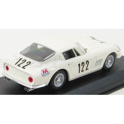 BEST MODEL FERRARI 275 GTB/4 N 122 TARGA FLORIO 1967 STARRABBA - ORLANDO - WHITE 1/43