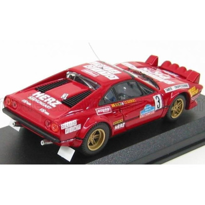 BEST MODEL FERRARI 308 GTB GR.4 N 3 TARGA FLORIO 1980 ANDRUET - BICHE - RED 1/43