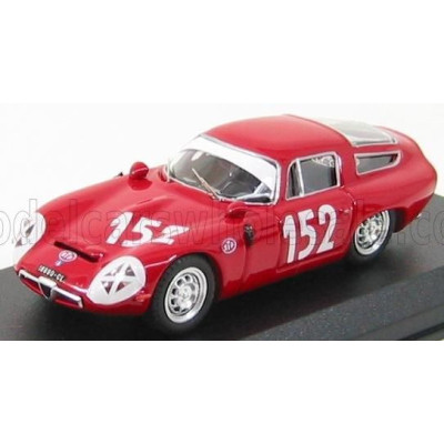 BEST MODEL ALFA ROMEO TZ1 N 152 TARGA FLORIO 1970 GIUGNO - SUTERA - RED 1/43