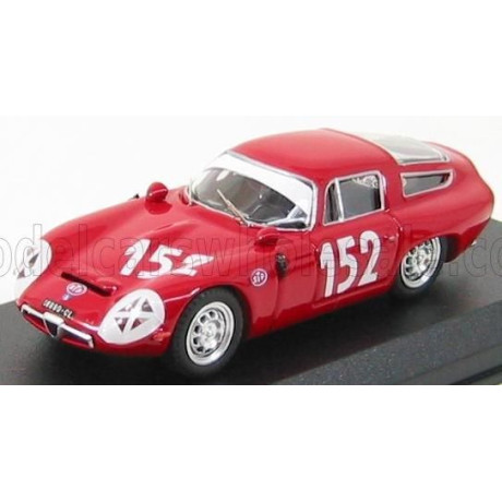 BEST MODEL ALFA ROMEO TZ1 N 152 TARGA FLORIO 1970 GIUGNO - SUTERA - RED 1/43