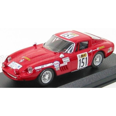 BEST MODEL FERRARI 275 GTB4 COUPE N 151 TOUR DE FRANCE 1970 A.CORENTIN - B.PREVOST - RED 1/43
