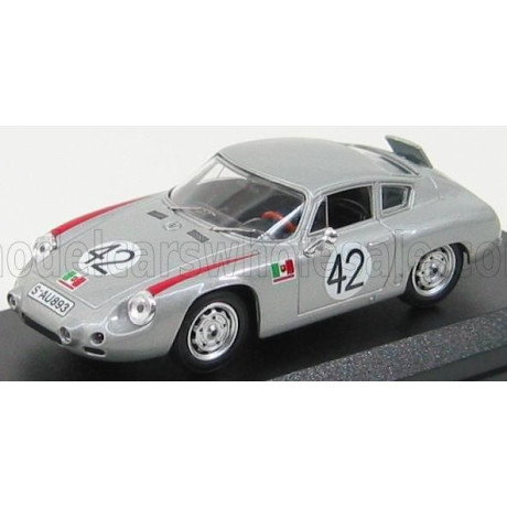 BEST MODEL PORSCHE 356B 1600GS CARRERA GTL ABARTH N 42 TARGA FLORIO 1962 HERRMANN - LINGE - SILVER 1/43
