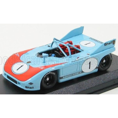 BEST MODEL PORSCHE 908/3 N 1 BRANS-HATCH 1972 JOST - CASONI - LIGHT BLUE ORANGE 1/43