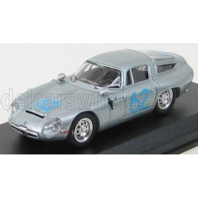 BEST MODEL ALFA ROMEO TZ1 N 62 TARGA FLORIO 1964 NICODEMI - LESSONA - SILVER 1/43