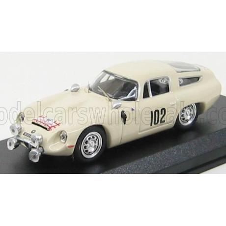 BEST MODEL ALFA ROMEO TZ1 N 102 RALLY TOUR DE CORSE 1964 RICHARD - ROSINSKI - WHITE 1/43