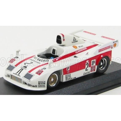 BEST MODEL PORSCHE 908/4 N 2 KYALAMI 1981 BRUNN - BARTH - MARTIN - WHITE RED 1/43