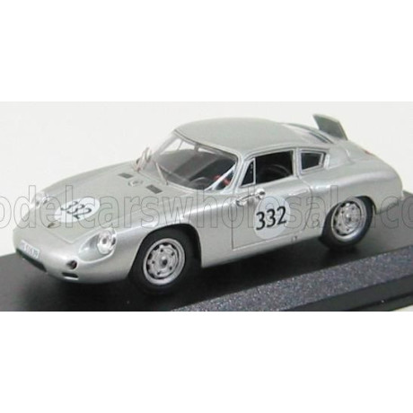 BEST MODEL PORSCHE 1600GS ABARTH N 332 WINNER CAMPIONATO EUROPEO 1962 H.KUHNIS - SILVER 1/43