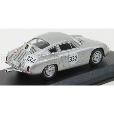 BEST MODEL PORSCHE 1600GS ABARTH N 332 WINNER CAMPIONATO EUROPEO 1962 H.KUHNIS - SILVER 1/43