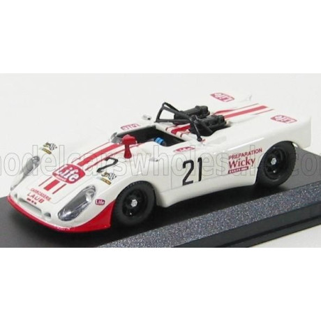 BEST MODEL PORSCHE 908 FLUNDER N 21 MONZA 1971 BRAMBILLA - MATI - WIKY - WHITE 1/43