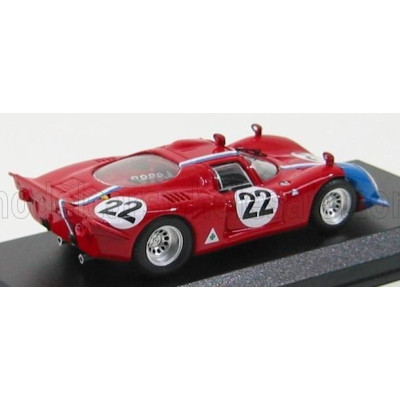 BEST MODEL ALFA ROMEO 33.2 N 22 PARIGI 1968 PILETTE - SLOTEMAKER - RED 1/43
