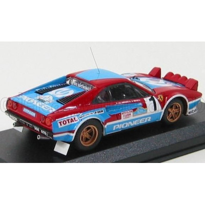 BEST MODEL FERRARI 308 Gr.4 N 1 TARGA FLORIO 1982 ANDREUT - BICHE - RED LIGHT BLUE 1/43