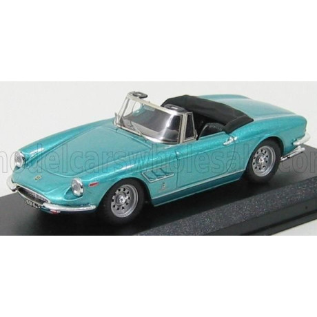 BEST MODEL FERRARI 330GT SPIDER 1966 - LIGHT BLUE GREEN MET 1/43