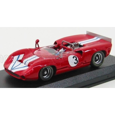 BEST MODEL LOLA T70 SPIDER N 3 BRIGDGEHAMPTON 1968 G.RALPH - RED 1/43