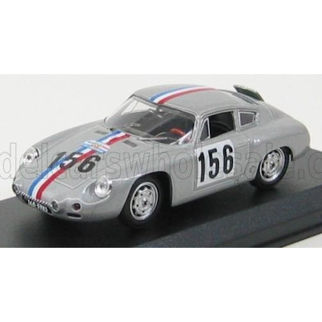 BEST MODEL PORSCHE 1600GS ABARTH N 156 TOUR DE FRANCE 1961 R.BOUCHET - SILVER 1/43