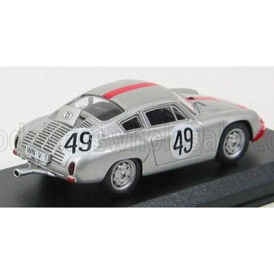 BEST MODEL PORSCHE 1600GS ABARTH N 49 SEBRING 1962 STRLE - HAHNL - SILVER RED 1/43