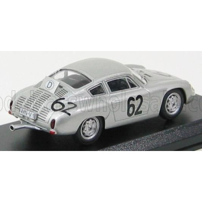 BEST MODEL PORSCHE 1600GS ABARTH N 62 TARGA FLORIO 1963 KOCH - VON SCHROTER - SILVER 1/43