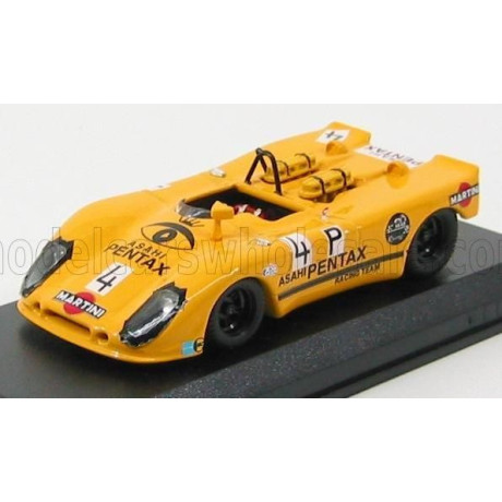 BEST MODEL PORSCHE 908/2 FLUNDER SPIDER N 4 NURBURGRING 1970 GRAGER - LEUZE - YELLOW 1/43
