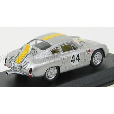 BEST MODEL PORSCHE 1600GS ABARTH N 44 TARGA FLORIO 1962 CONTE - PUCCI - BARTH - SILVER YELLOW 1/43