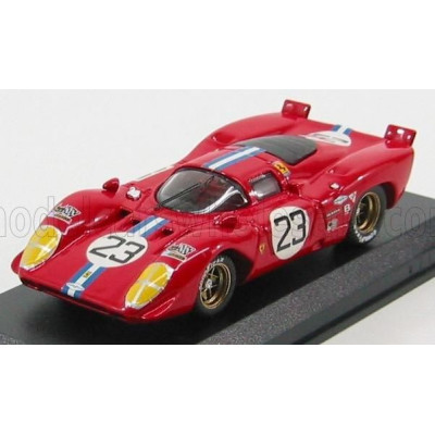 BEST MODEL FERRARI 312P COUPE N 23 SEBRING 1970 CHINETTI JR. - ADAMOWICZ - RED 1/43