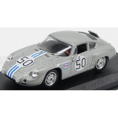 BEST MODEL PORSCHE 1600GS CARRERA ABARTH N 50 AUDUSTA GT RACE 1964 C.CASSEL - SILVER 1/43