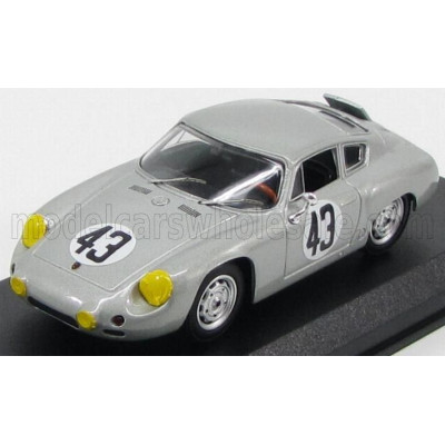 BEST MODEL PORSCHE 1600GS ABARTH N 43 SEBRING 1963 E.BARTH - SILVER 1/43