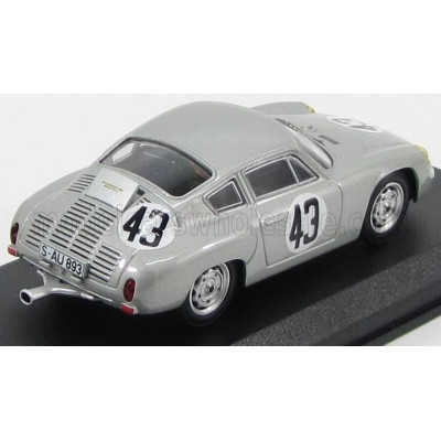 BEST MODEL PORSCHE 1600GS ABARTH N 43 SEBRING 1963 E.BARTH - SILVER 1/43