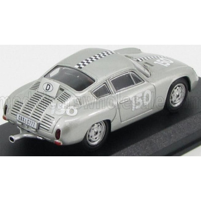 BEST MODEL PORSCHE 1600GS ABARTH COUPE N 150 HOCKENHEIM 1961 F.HAHNL - SILVER 1/43