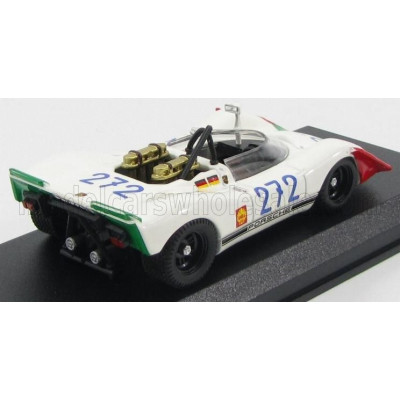 BEST MODEL PORSCHE 908/2 N 272 TARGA FLORIO 1969 KAUHSEN - VAN WENDT - WHITE RED GREEN 1/43