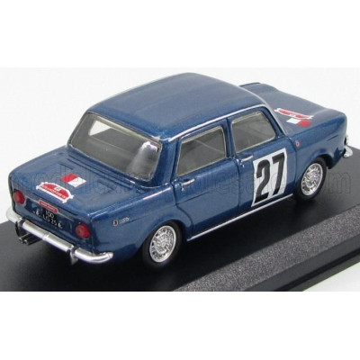 BEST MODEL SIMCA ABARTH 1150 4-DOOR N 27 RALLY DE FRANCHE-COMTE' 1967 - BLUE 1/43