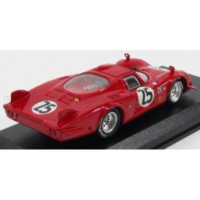 BEST MODEL ALFA ROMEO 33.2 LM N 25 DAYTONA 1969 DIBOS - CHAPPUIS - CALABATTISTI - RED 1/43
