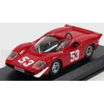 BEST MODEL FIAT ABARTH 2000 N 53 WINNER IMOLA 1969 ORTNER - V.LENNEP - RED 1/43