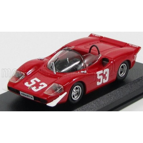 BEST MODEL FIAT ABARTH 2000 N 53 WINNER IMOLA 1969 ORTNER - V.LENNEP - RED 1/43