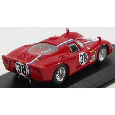BEST MODEL ALFA ROMEO 33.2 COUPE N 38 TEST LE MANS 1968 GOSSELIN - TROSCH - RED 1/43
