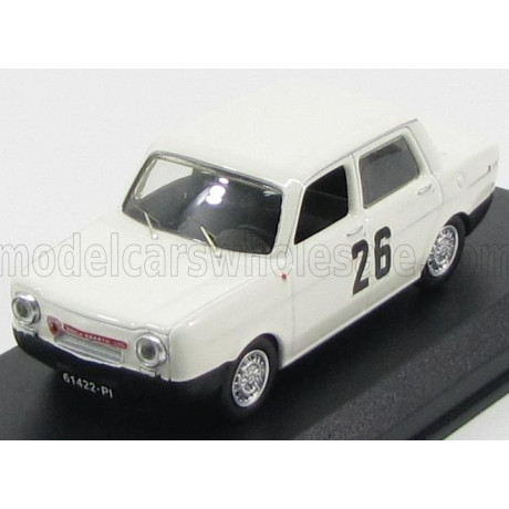 BEST MODEL SIMCA ABARTH N 26 WINNER RALLY COLLI DI PISTOIA 1967 L.POZZO - WHITE RED 1/43