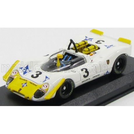 BEST MODEL PORSCHE 908/2 N 3 JARAMA 1970 WISELL - BAGRATION - WHITE YELLOW 1/43