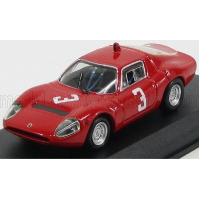 BEST MODEL ABARTH OT1300 COUPE N 3 WINNER HOCKENHEIM 1967 T.HEZEMANS - RED 1/43