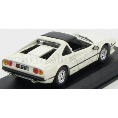 BEST MODEL FERRARI 308 GTS BLACK ROOF 1978 - WHITE 1/43