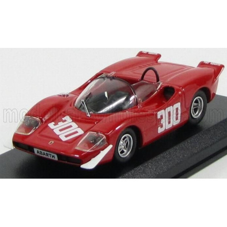 BEST MODEL ABARTH 2000S N 300 WINNER BOLZANO-MENDOLA 1969 A.MERZARIO - RED 1/43