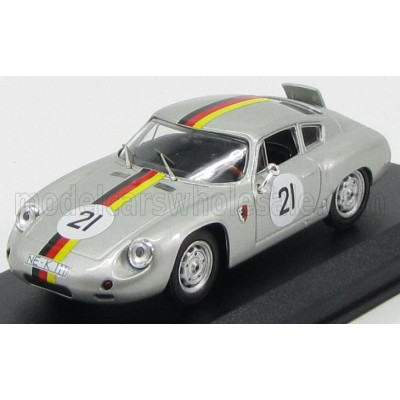 BEST MODEL PORSCHE ABARTH N 21 1000km PARIGI 1962 LINGUE - KOCH - SILVER 1/43