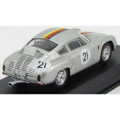 BEST MODEL PORSCHE ABARTH N 21 1000km PARIGI 1962 LINGUE - KOCH - SILVER 1/43