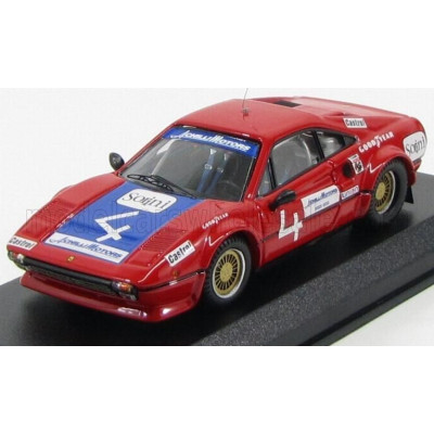 BEST MODEL FERRARI 308 GTB COUPE N 4 DAYTONA 1978 MALLET - ROMOLOTTI - BONDURANT - RED 1/43