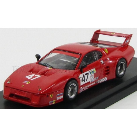 BEST MODEL FERRARI 512BB LM N 47 DAYTONA 1982 DAVIS - DE DRYVER - RED 1/43
