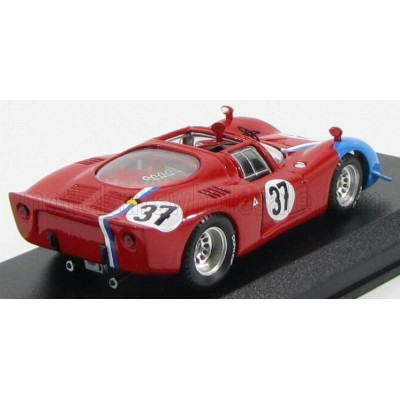BEST MODEL ALFA ROMEO 33.2 N 37 TEST 24h LE MANS 1968 GOSSELIN - TROSCH - RED BLUE 1/43