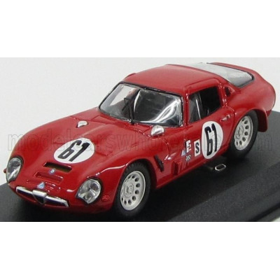 BEST MODEL ALFA ROMEO TZ2 COUPE N 61 SEBRING 1966 T.ZECCOLI - RED 1/43