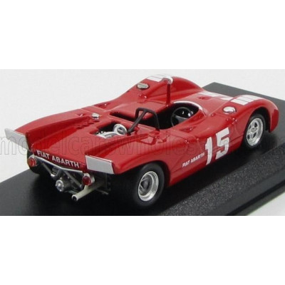 BEST MODEL FIAT ABARTH 2000SP SPIDER N 15 NURBURGRING 1970 K.AHRENS JR. - RED WHITE 1/43