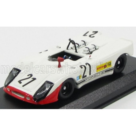 BEST MODEL PORSCHE 908/2 FLUNDER SPIDER N 21 HOCKENHEIM 1970 NIKI LAUDA - WHITE RED 1/43