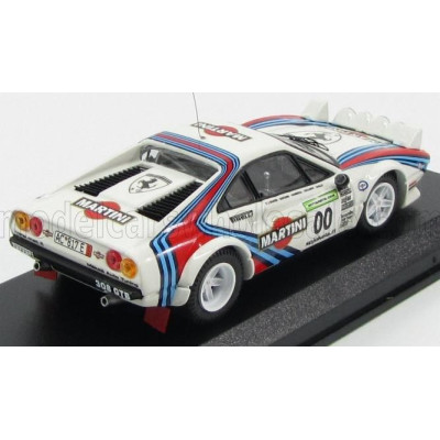 BEST MODEL FERRARI 308 GTB COUPE MARTINI TEAM MAKELA AUTO TUNING (night version) N 00 HISTORY RALLY FINLANDIA 2009 - WHITE 1/43