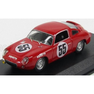 BEST MODEL FIAT ABARTH 700S COUPE TEAM ABARTH & CIE N 55 24h LE MANS 1961 P.CONDRILLIER - C.FOITEK - RED 1/43