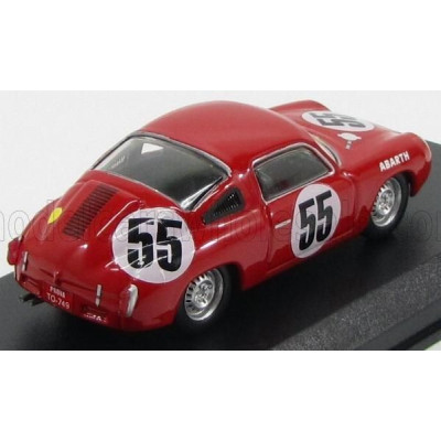 BEST MODEL FIAT ABARTH 700S COUPE TEAM ABARTH & CIE N 55 24h LE MANS 1961 P.CONDRILLIER - C.FOITEK - RED 1/43
